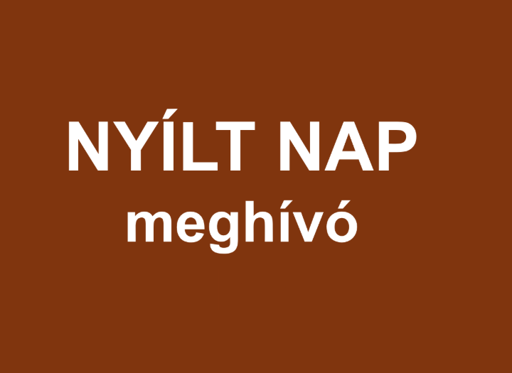 Meghívó a nyílt napra Meghívó a nyílt napra