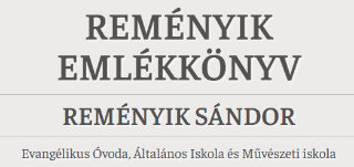 Reményik emlékkönyv